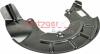 Отражатель, диск тормозного механизма AUDI SEAT SKODA VW METZGER 6115059 (фото 2)
