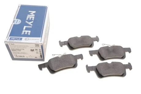 Колодки тормозные PEUGEOT 308 07- задн. MEYLE 025 258 4116