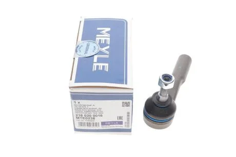 Наконечник кермової тяги правий Citroen Nemo Fiat Fiorino, Linea, Qubo Peugeot Bipper 1.4-1.9 06.07- MEYLE 216 020 0016