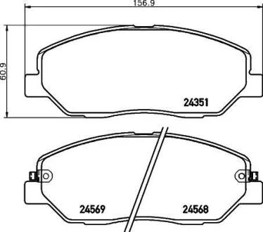 ТОРМОЗНЫЕ КОЛОДКИ (дисков торм.) MINTEX MDB2777