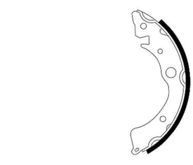 Тормозные колодки задние 180x30 Honda Civic 1.2-1.5 83-91,CRX (AF,AS) -87 MINTEX MFR204