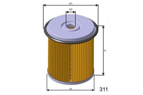 Фильтр топливный CITROEN/FIAT/HYUINDAI/LANCIA/PEUGEOT/ROVER/BERLINGO/JUMPY/EVASION/C15/XANTIA/XSARA/ MISFAT F676