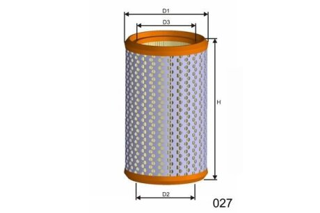 Повітряний фільтр MISFAT R824