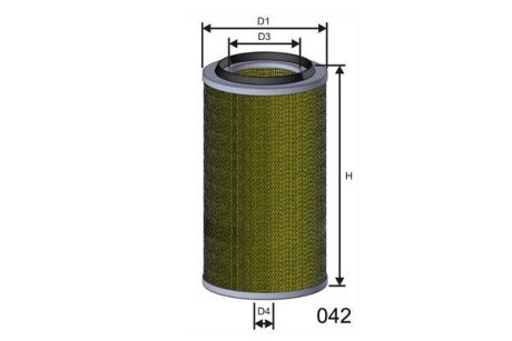 Повітряний фільтр MISFAT RM974