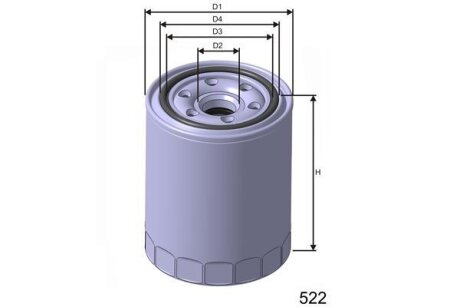 Оливний фільтр MISFAT Z243