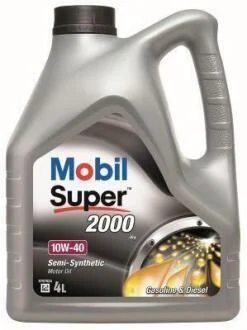 Олива моторна 10W-40 4L Super2000 X1 MB 229.1, VW 505.00, VW 501.01 ACEA A3/B3 MOBIL 150865