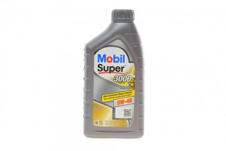Олива двигуна 1L Super 3000 X1 Diesel 5W40 (ACEA A3/B3 A3/B4 MB 229.3 RN 0710/0700 GM-LL- B-025 VW 502.00/505.00 Peugeot/Citroën B71 2296 BMW LL 01) MOBIL 152573