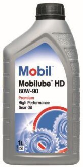 Mobilube HD GL-5 80W-90, 1 л трансмиссионное масло MOBIL 152661