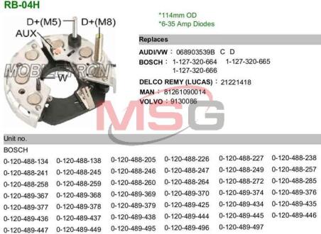 Діодний міст IBR311 MOBILETRON RB04H