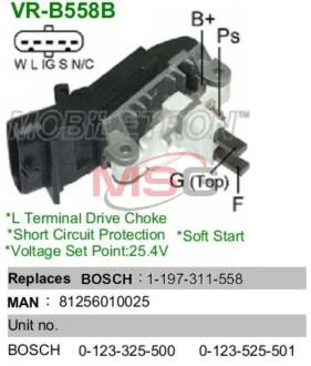 Регулятор напруги IB558 MOBILETRON VRB558B