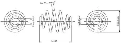 OPEL пружина підвіски задн.Kadett E універсал,Astra F універсал MONROE SP0412