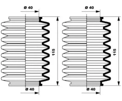 Комплект пылника, рулевое управление MOOG K150010
