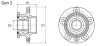 Подшипник ступицы колеса, комплект MOOG VO-WB-11022 (фото 2)
