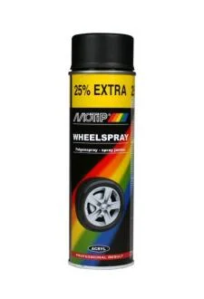 Емаль аерозольна для дисків колісних Black Matt 400 мл MOTIP 004019