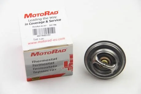 Термостат OM 615-617/BMW 3(E30)/5(E12/E28) 68-/VW 2.3-3.2 V6/VR6 90- (79 C) (jiggle-pin) MOTORAD 247-79