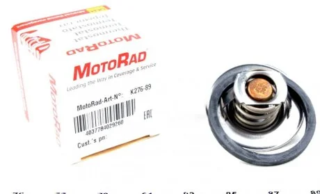Термостат системи охолодження (89°C) VOLVO 340-360, 440, 460, 480, S40 I, V40 CITROEN AX, BERLINGO, BERLINGO/MINIVAN, BX, C15/MINIVAN, EVASION, SAXO, XANTIA, XM, XSARA 0.9-2.0 10.72- MOTORAD 276-89K
