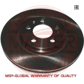 Диск гальмівний пер. VW Bora, Polo 9N, Golf 4, Octavia Tour, Fabia (280mmx22mm) (MASTER-SPORT) MSG 24012201501-PCS-MS