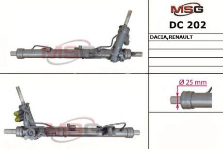 Рульова рейка (з ГПК) Duster 10-18 MSG DC202