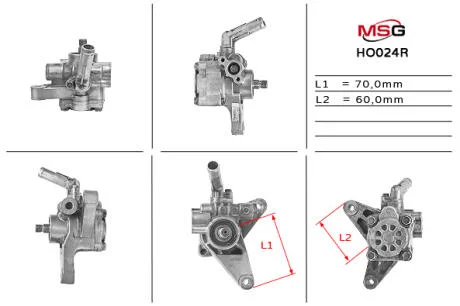 Насос ГУР відновлений Honda Accord CG/СH 98-02 MSG HO024R