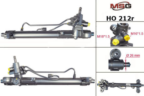 Рульова рейка з ГУР відновлена Honda CR-V 07-12, Acura RDX 12-18, Acura RDX 07-12 MSG HO212R