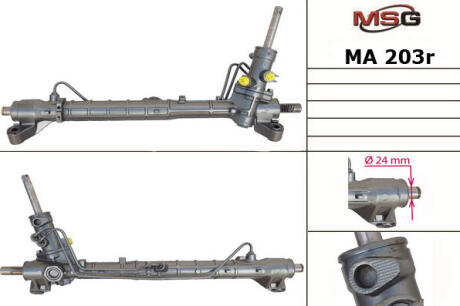 Рульова рейка з ГУР відновлена Mazda 5 05-10, Mazda 3 03-09 MSG MA203R