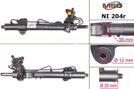 Рульова рейка з ГУР відновлена Nissan Almera N16 00-06 MSG NI204R