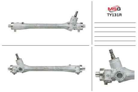 Рульова рейка без ГУР відновлена Toyota Prius 09-17 MSG TY131R