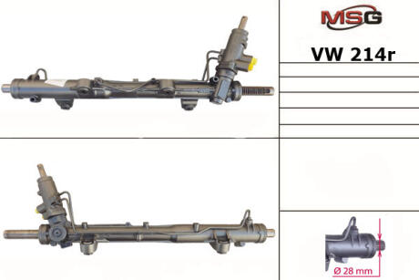 Рейка кермова (відновлена) VW T5 03- MSG VW 214R