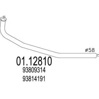Вихлопна труба MTS 0112810