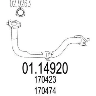 Вихлопна труба MTS 0114920