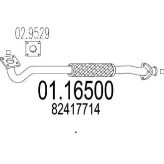 Вихлопна труба MTS 01.16500
