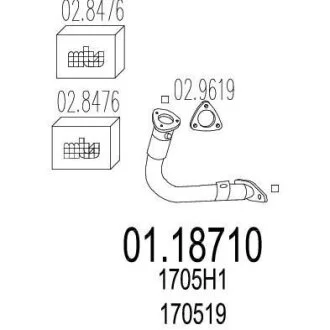 Вихлопна труба MTS 0118710