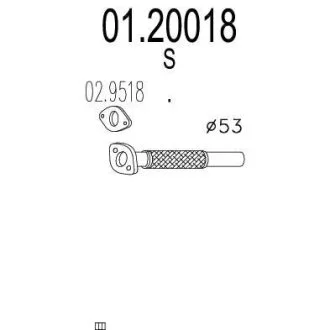 Вихлопна труба MTS 01.20018