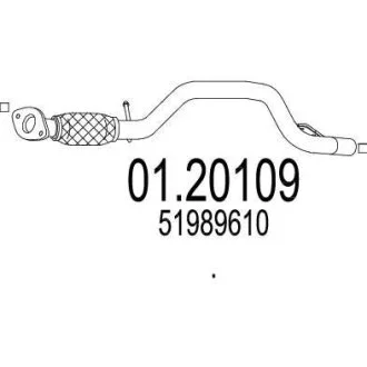 Вихлопна труба MTS 01.20109