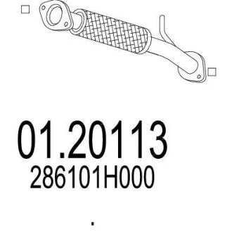 Вихлопна труба MTS 01.20113