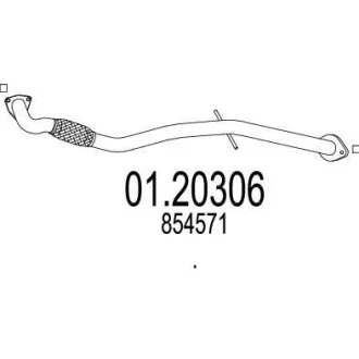 Вихлопна труба MTS 01.20306