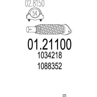 Вихлопна труба MTS 01.21100