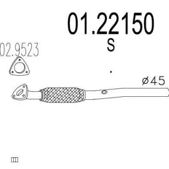 Вихлопна труба MTS 0122150