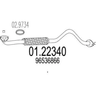 Вихлопна труба MTS 01.22340