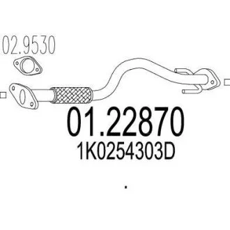 Вихлопна труба MTS 01.22870