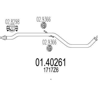 Вихлопна труба MTS 01.40261