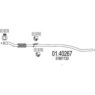 Вихлопна труба MTS 0140267