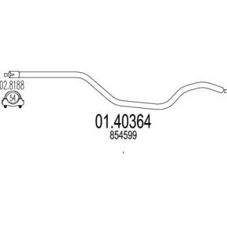 Вихлопна труба MTS 01.40364