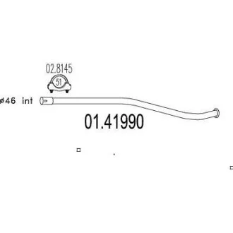 Вихлопна труба MTS 0141990
