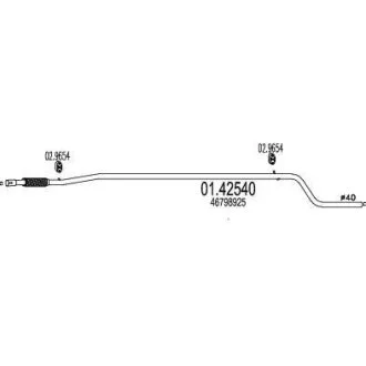 Вихлопна труба MTS 01.42540