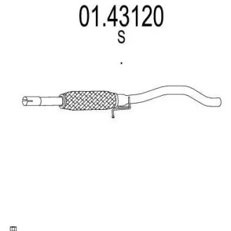 Вихлопна труба MTS 01.43120