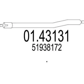 Вихлопна труба MTS 01.43131