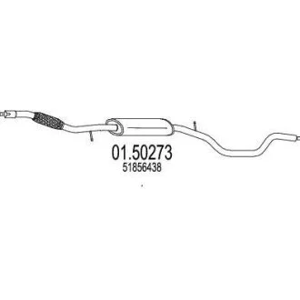 Проміжний глушник MTS 01.50273