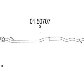 Проміжний глушник MTS 01.50707