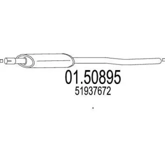 Проміжний глушник MTS 01.50895